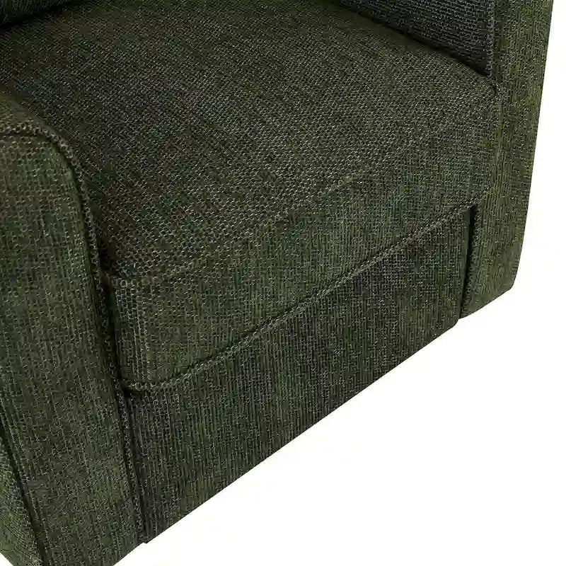 Accent Barrel Chair with Side Pockets360 Swivel Office Chair Chenille Armchair for Office