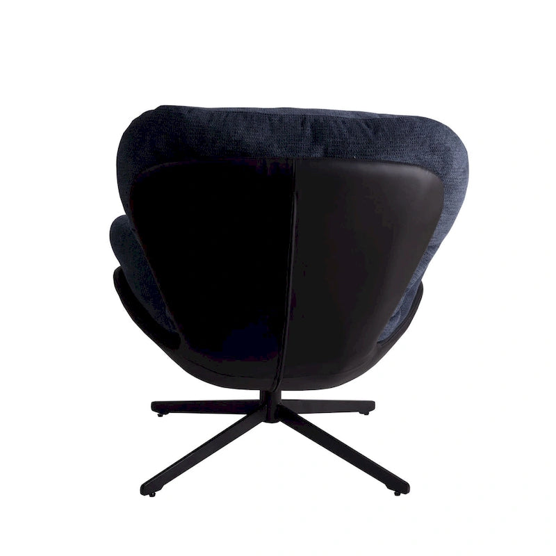 Modern Chenille 360 Swivel Office Chair with Metal Base Frame