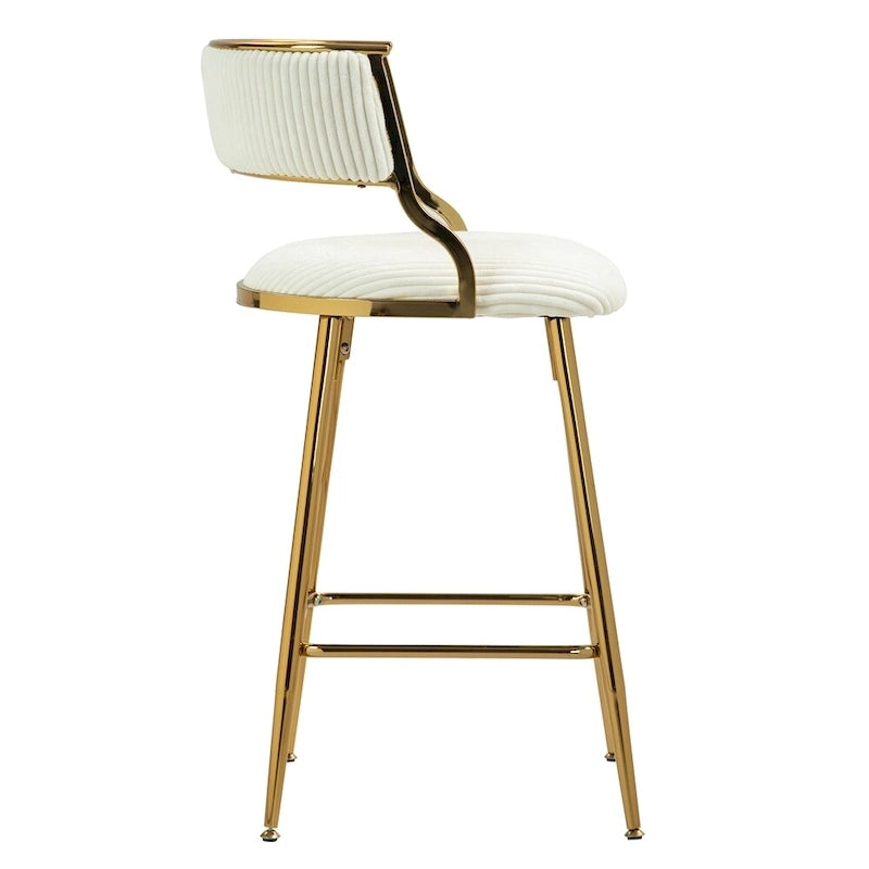26 Counter Height Bar Stools Corduroy Kitchen Island (Set of 2)