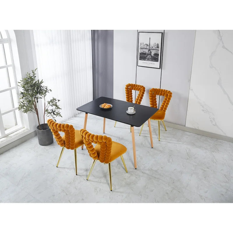 22.04 Accent Chairs with Iron Legs (Set of 2)