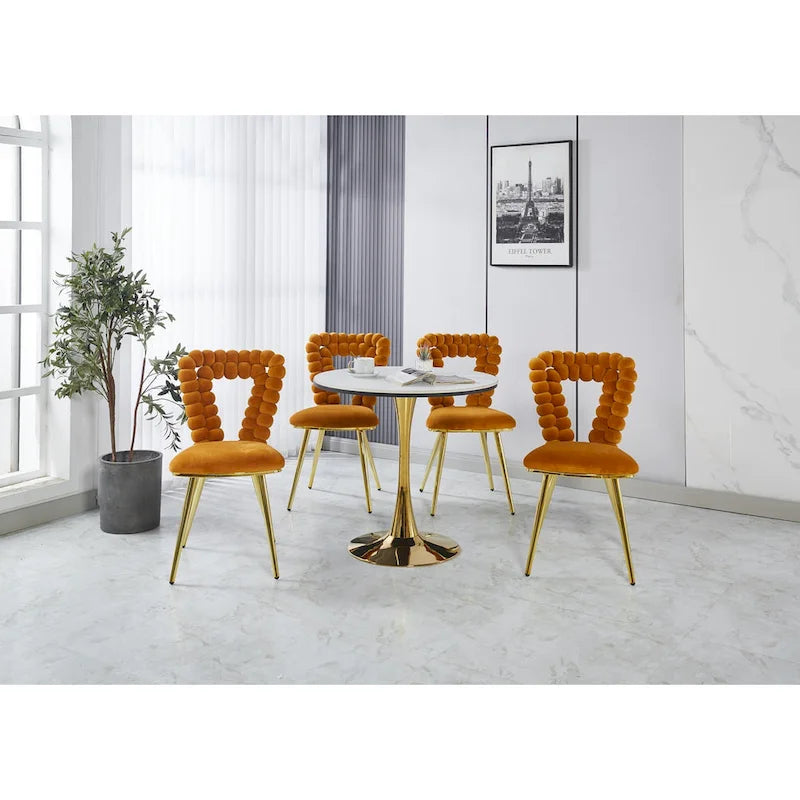 22.04 Accent Chairs with Iron Legs (Set of 2)