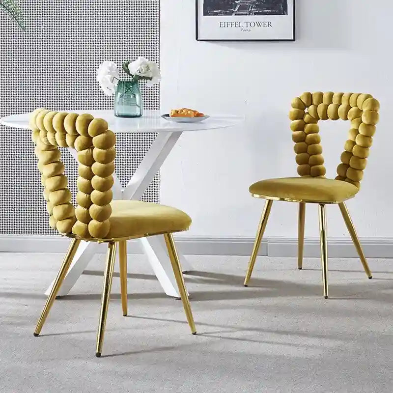 22.04 Accent Chairs with Iron Legs (Set of 2)