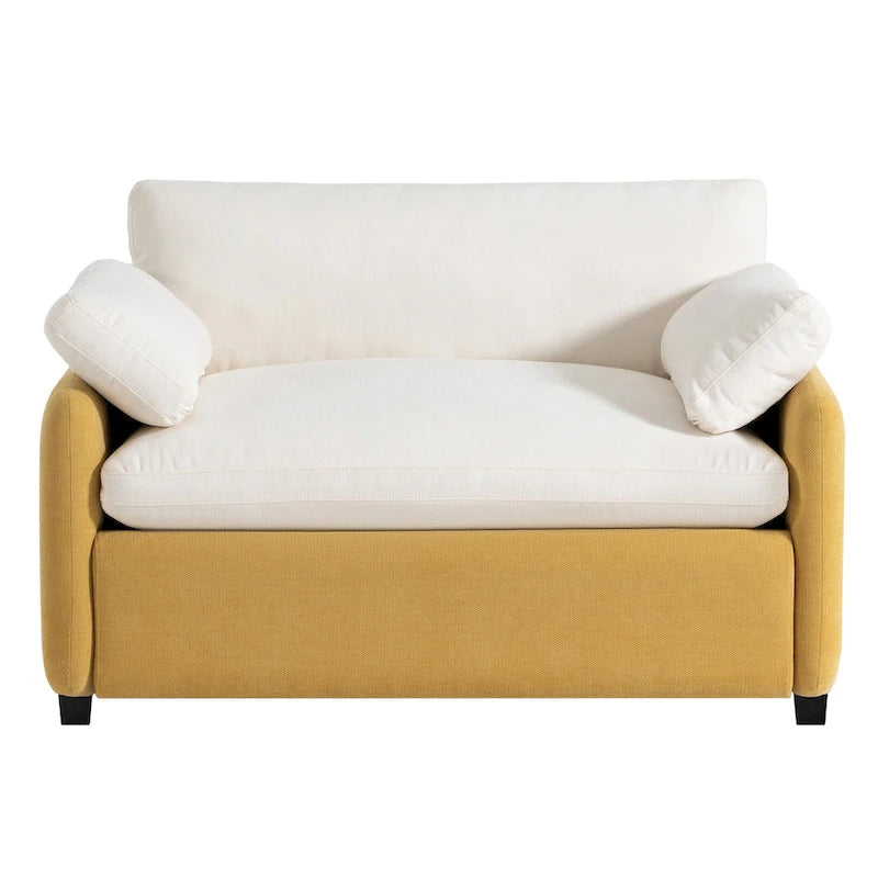 50 Oversized Chenille Upholstered Single Sofa Chair