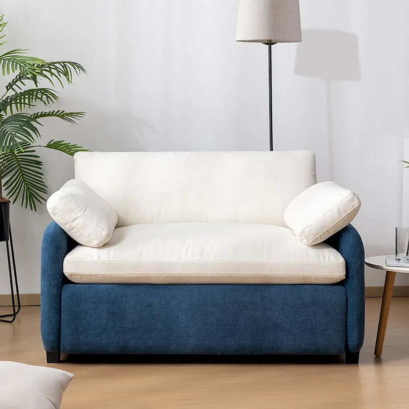 50 Oversized Chenille Upholstered Single Sofa Chair