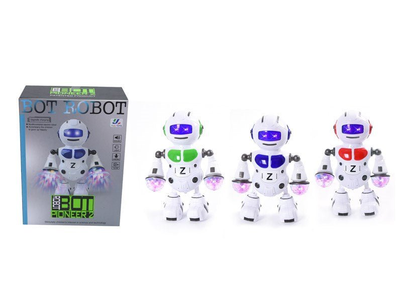 BO Pioneer Dancing Robot with Lights and Music – Interactive Mobile Robot, Battery Operated