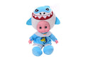 Poupée requin de 18 pouces avec son et musique – Jouet de poupée en peluche, poupée musicale interactive