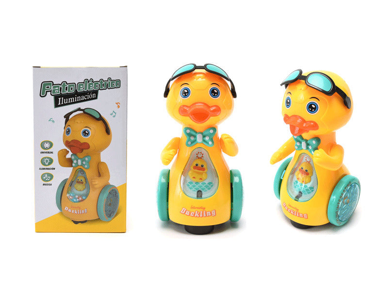 B/O Duck – Battery-operated walking duck toy with steam effect, music, and lights