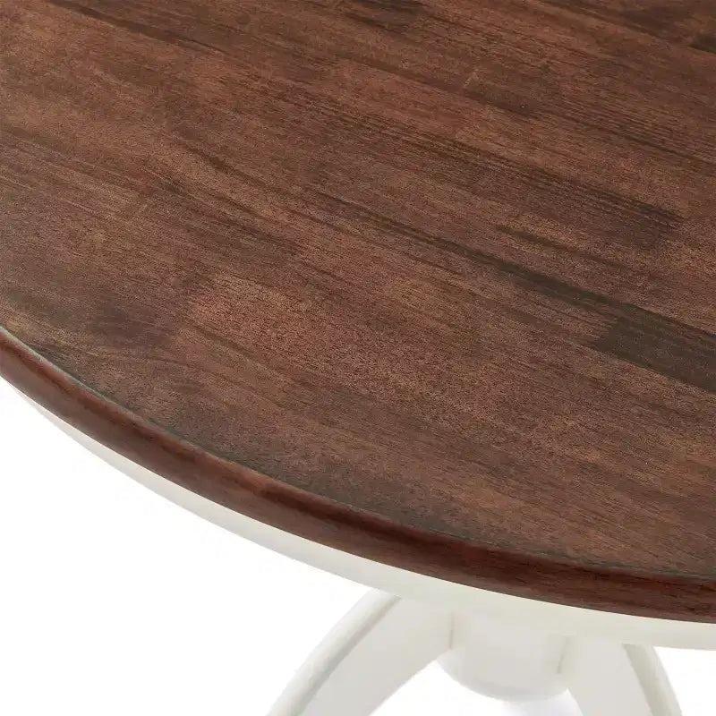 Shelby Round Dining Table Distressed White - Crosley