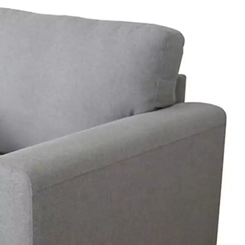 41" Kyrene Chair Light Gray Linen - Acme Furniture: Upholstered Metal-Legged Accent Armchair