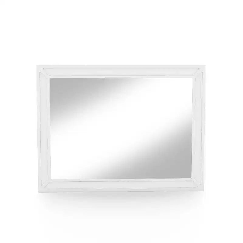 Grayde Contemporary Mirror with Led Light and USB Plug Luminous White - HOMES: Inside + Out