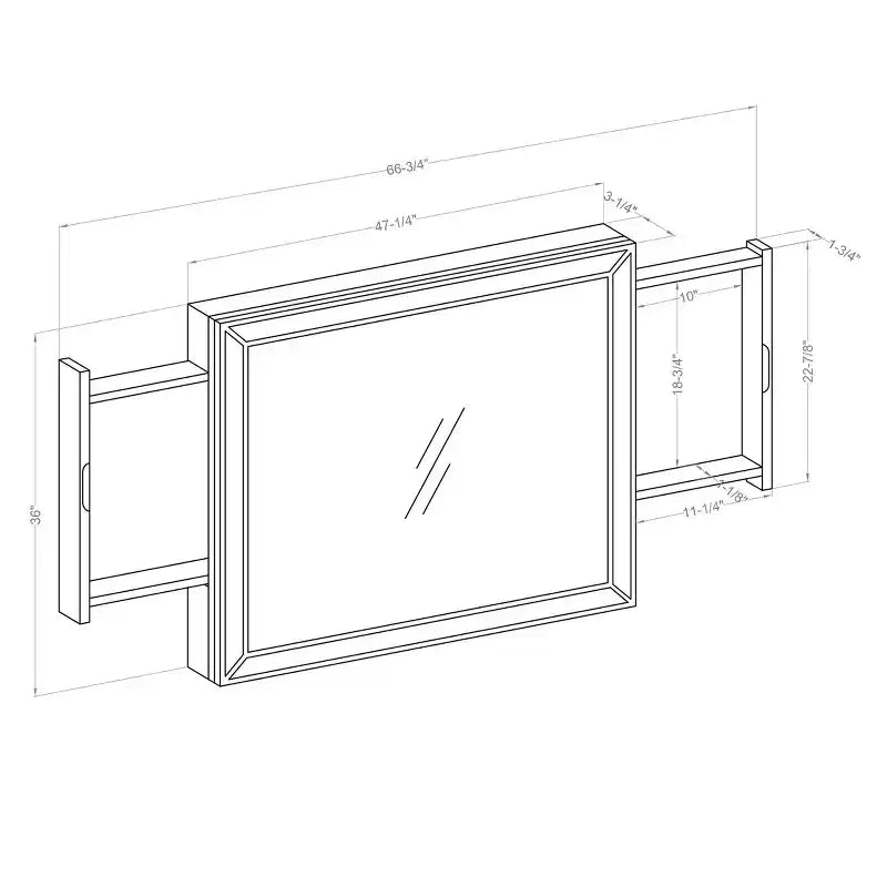 Grayde Contemporary Mirror with Led Light and USB Plug Luminous White - HOMES: Inside + Out