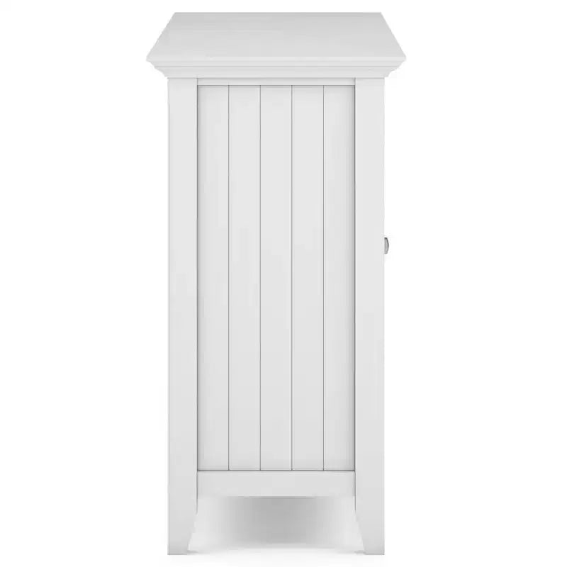 Normandy Tall TV Stand for TVs up to 60" White - WyndenHall: Adjustable Shelves, Pine & Plywood, Media Storage