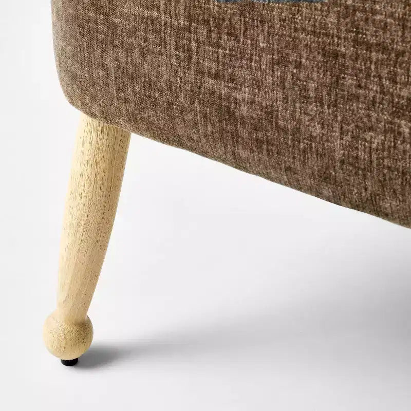 Corallina Upholstered Wooden Bench Natural Wood/Dark Brown - Threshold™ designed with Studio McGee