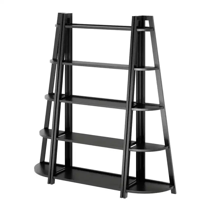 Winsome 3pc 58.03" Adam Shelving Set Black: Transitional Style, Wood Composite, 15 Shelves, Assembly Tools Provided