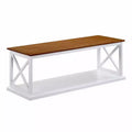 Coventry Coffee Table with Shelf Driftwood/White - Breighton Home