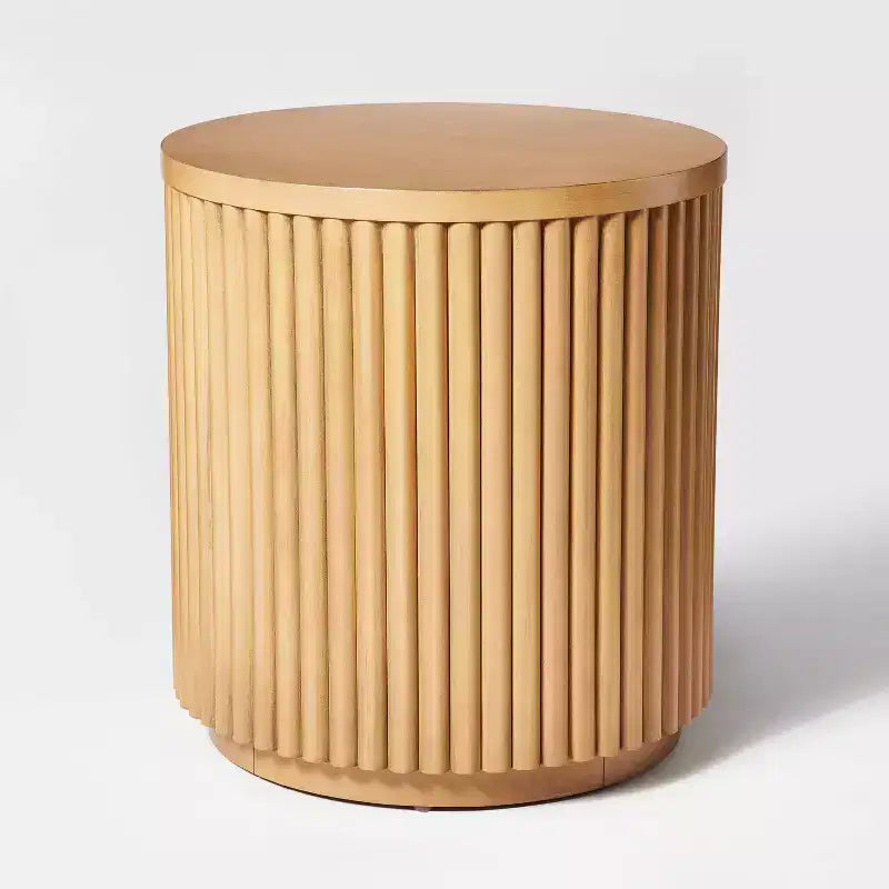 Dowel Side Table Natural - Threshold™ designed with Studio McGee Fully Assembled