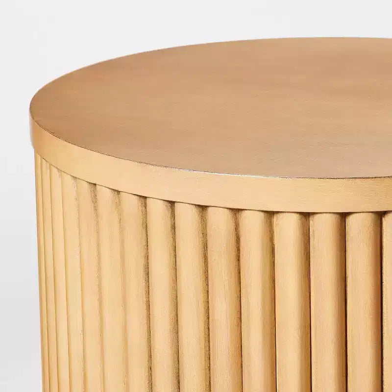 Dowel Side Table Natural - Threshold™ designed with Studio McGee Fully Assembled