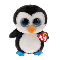 Black and white penguin waddles
