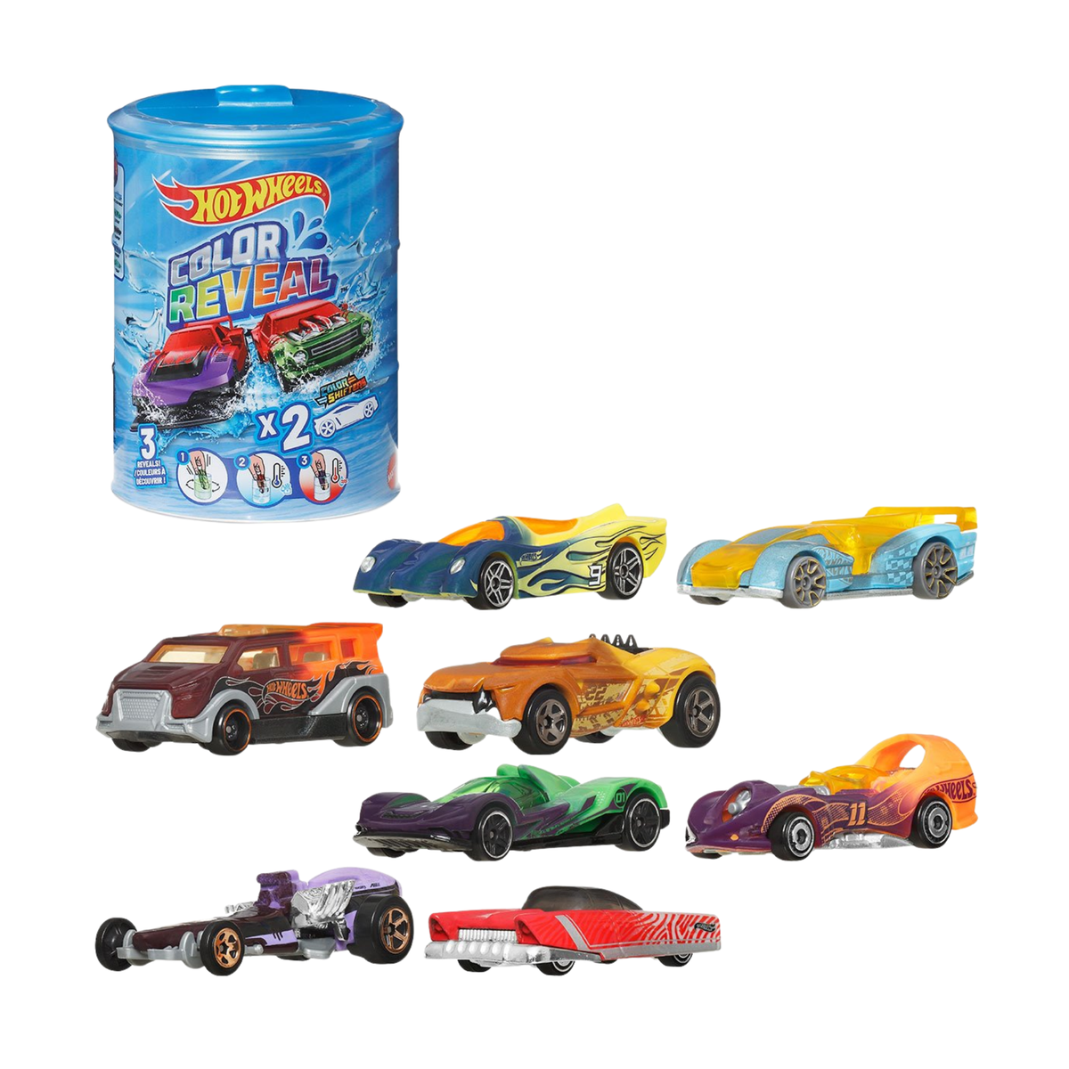 Hot Wheels Color Reveal 2-Pack Mystery Vehicles