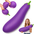Giant eggplant squishy slow-rise sensory toy