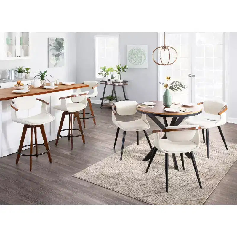 Oracle Mid-Century Modern Counter Height Barstool - LumiSource
