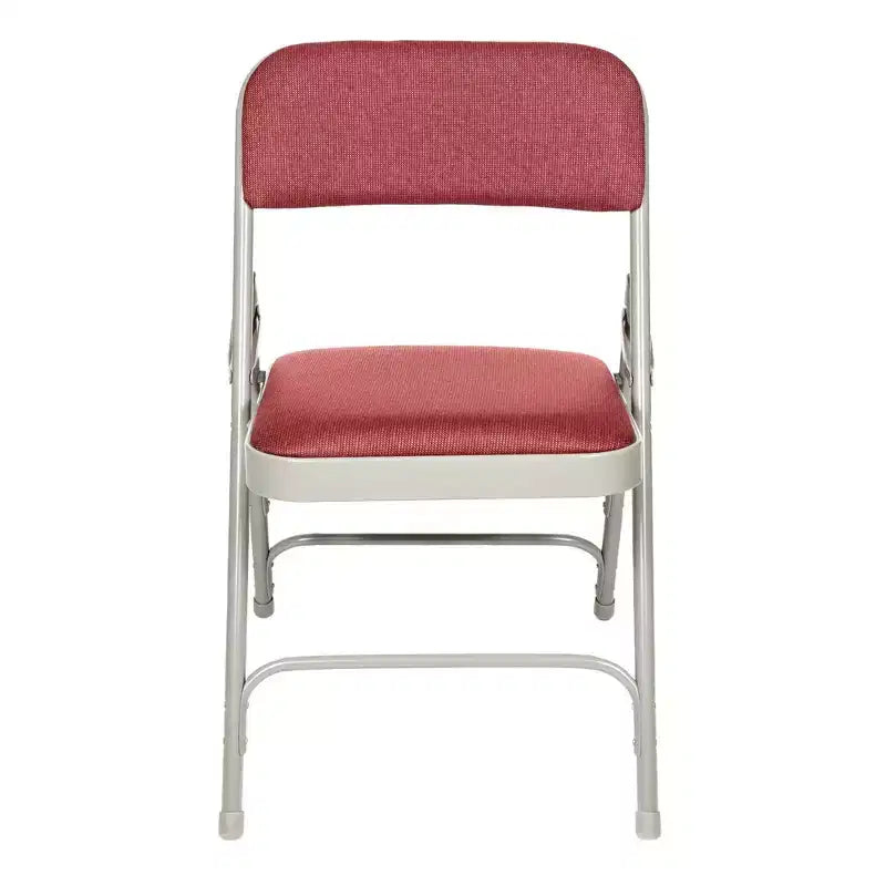 Set of 4 Deluxe Fabric Padded Triple Brace Folding Chairs - Hampden Furnishings