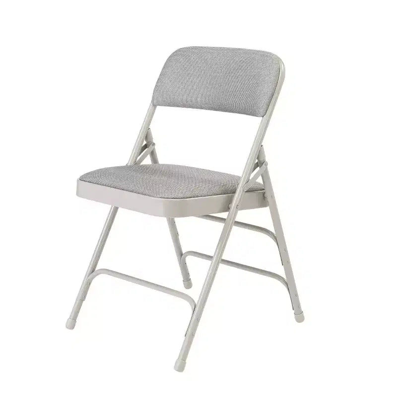 Set of 4 Deluxe Fabric Padded Triple Brace Folding Chairs - Hampden Furnishings