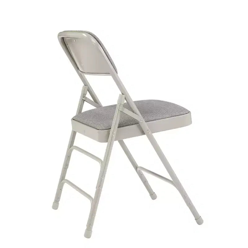 Set of 4 Deluxe Fabric Padded Triple Brace Folding Chairs - Hampden Furnishings
