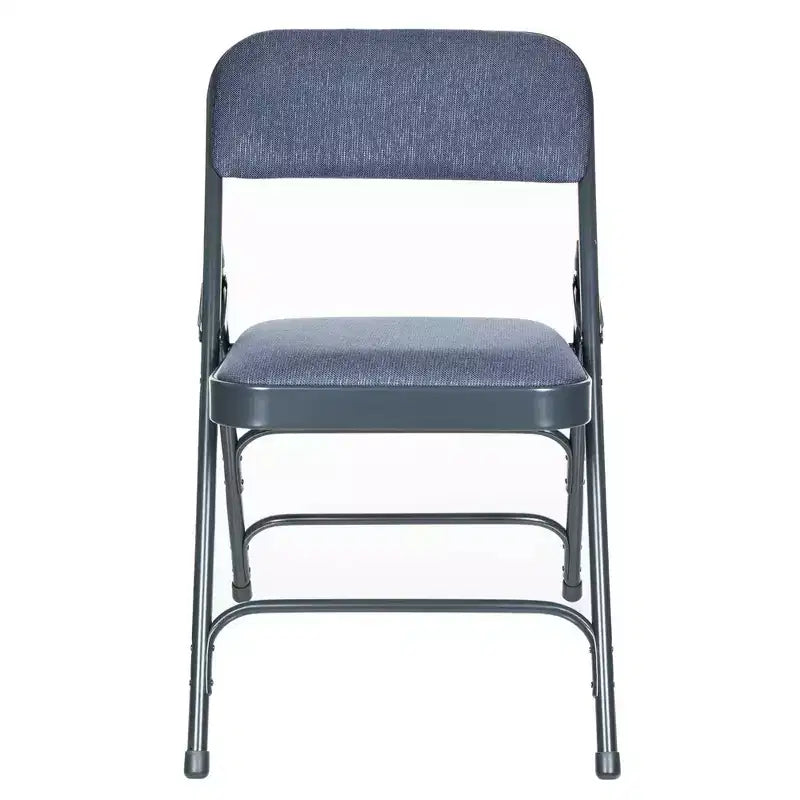 Set of 4 Deluxe Fabric Padded Triple Brace Folding Chairs - Hampden Furnishings