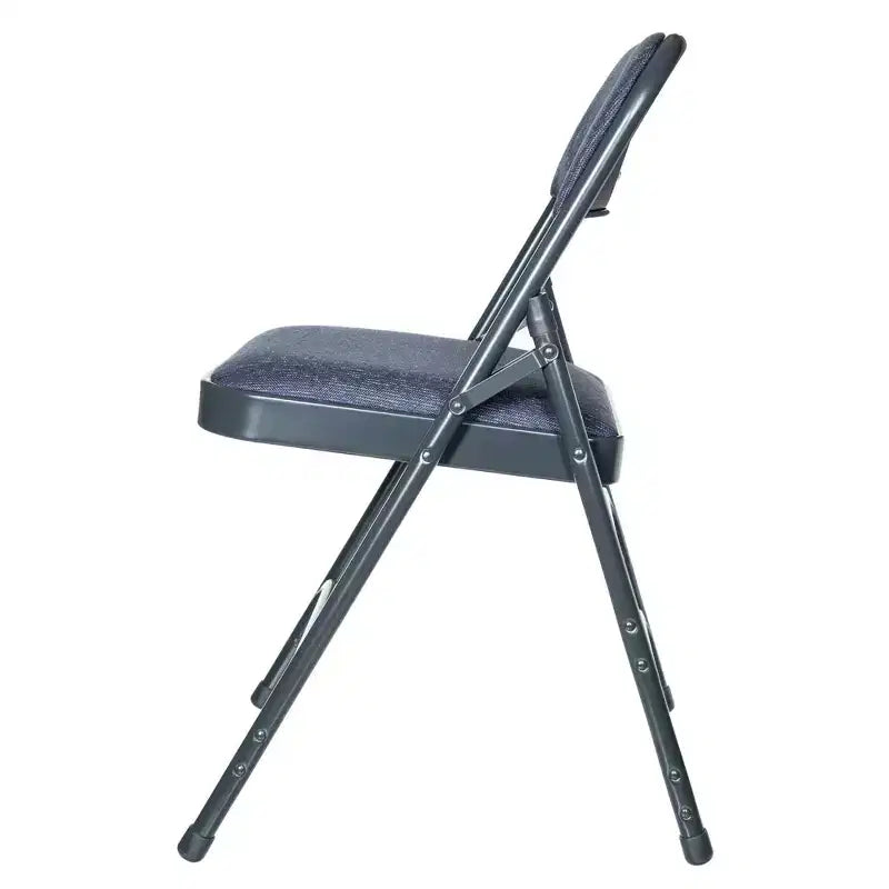 Set of 4 Deluxe Fabric Padded Triple Brace Folding Chairs - Hampden Furnishings