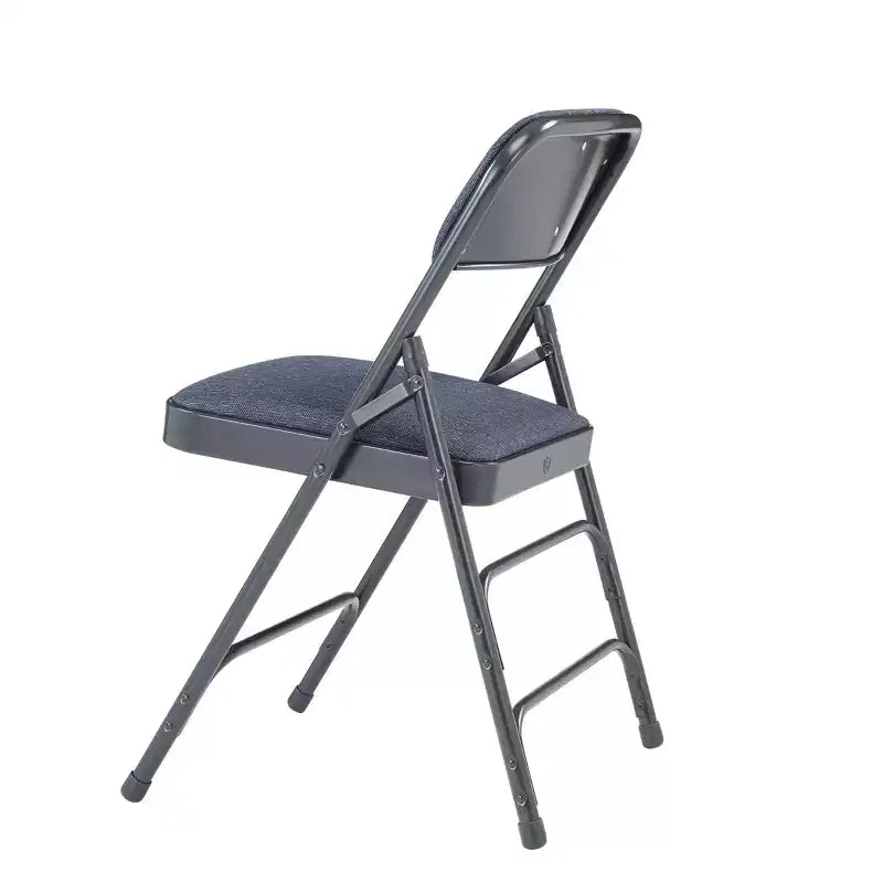 Set of 4 Deluxe Fabric Padded Triple Brace Folding Chairs - Hampden Furnishings