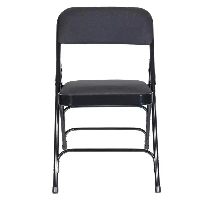 Set of 4 Deluxe Fabric Padded Triple Brace Folding Chairs - Hampden Furnishings