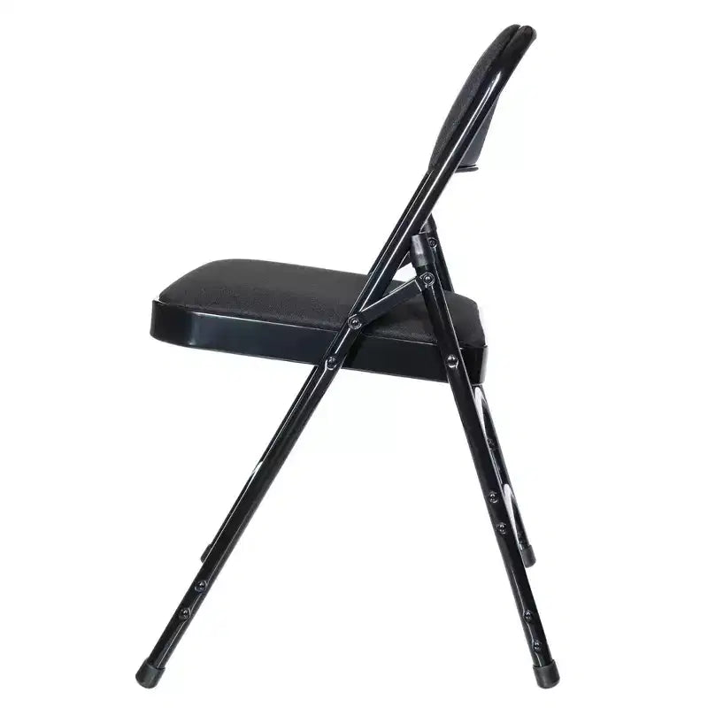 Set of 4 Deluxe Fabric Padded Triple Brace Folding Chairs - Hampden Furnishings