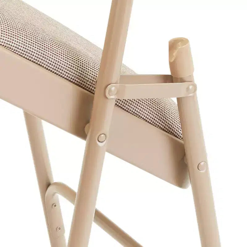 Set of 4 Deluxe Fabric Padded Triple Brace Folding Chairs - Hampden Furnishings