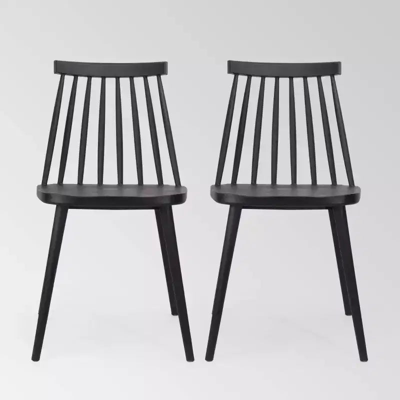 Set of 2 Dunsmuir Farmhouse Spindle-Back Dining Chairs - Christopher Knight Home