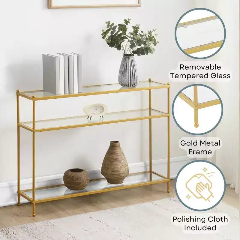 Royal Crest Console Table - Johar Furniture