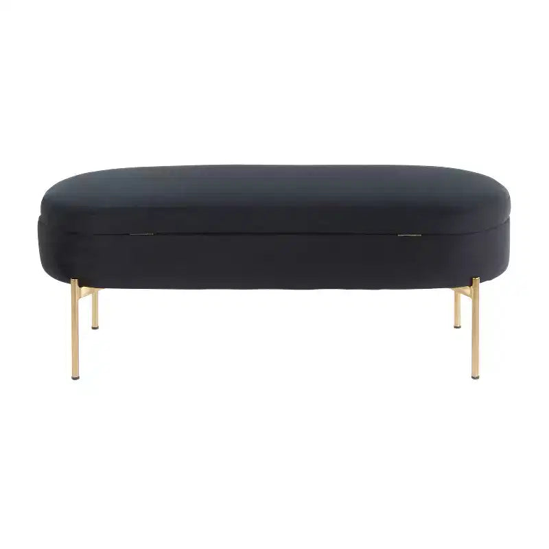 48 Chloe Contemporary Upholstered Storage Bench - LumiSource