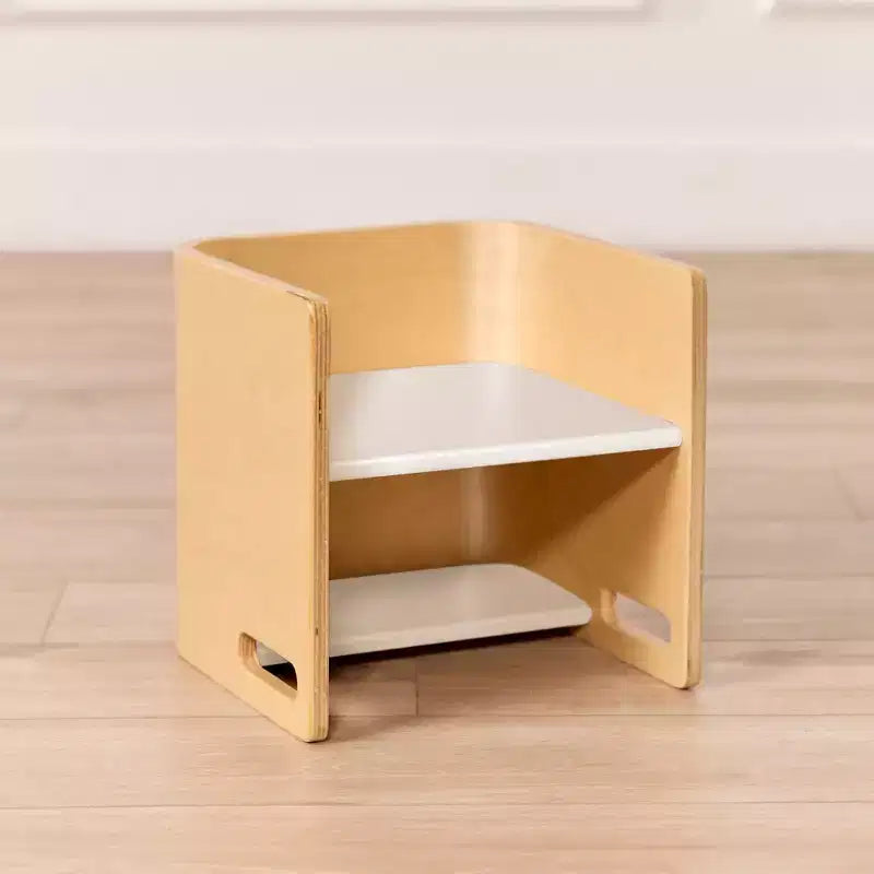 ECR4Kids Bentwood Multipurpose Toddler Cube Chair, Montessori Furniture Furniture