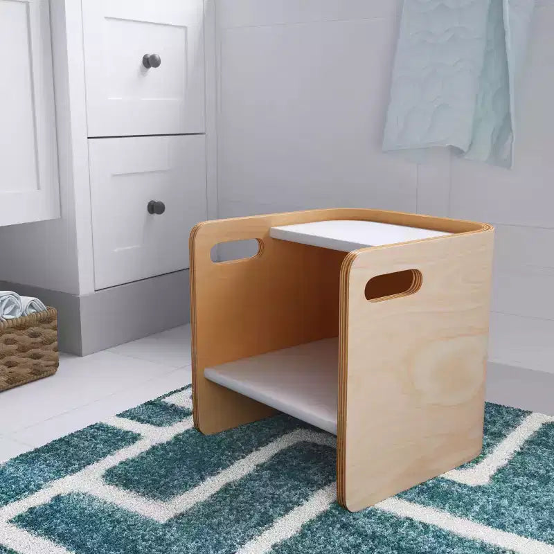 ECR4Kids Bentwood Multipurpose Toddler Cube Chair, Montessori Furniture Furniture