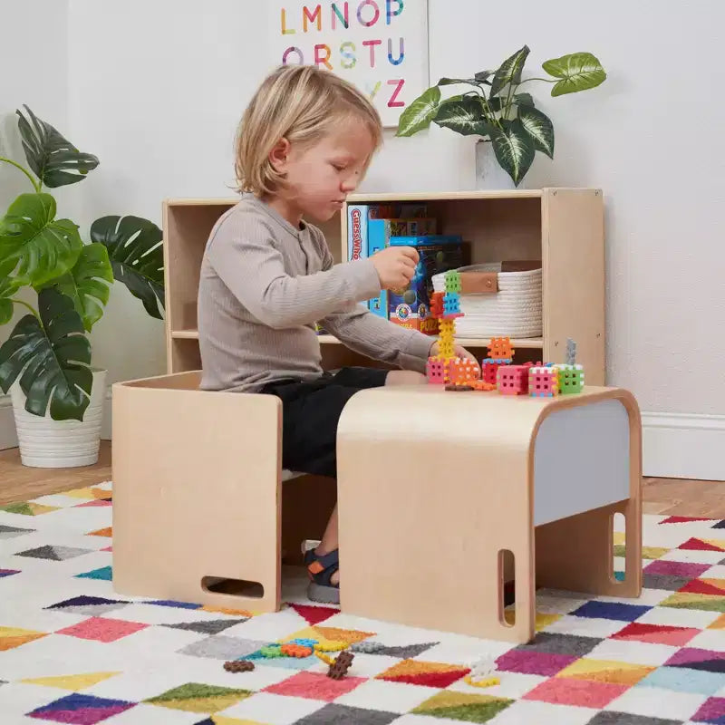 ECR4Kids Bentwood Multipurpose Toddler Cube Chair, Montessori Furniture Furniture