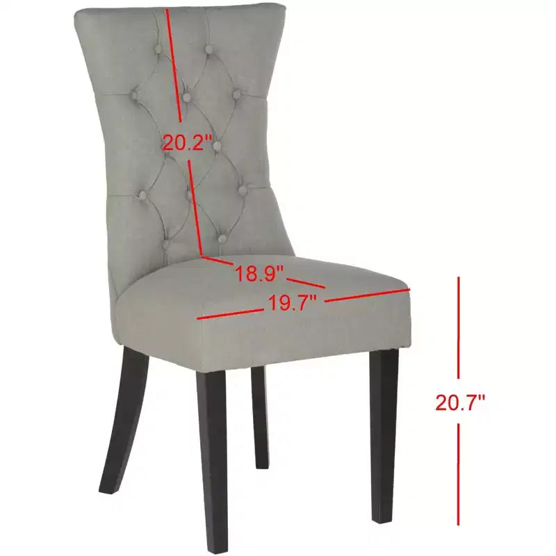 Columbo Side Chair - Set of 2 - MCR4719 - Granite - Safavieh Couture