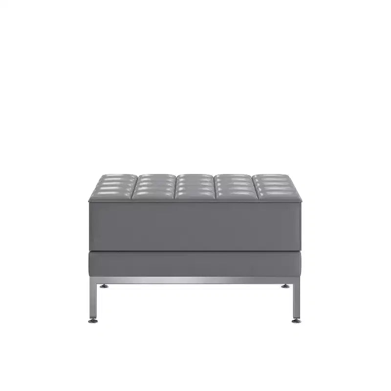 Flash Furniture HERCULES Imagination Series LeatherSoft Quilted Tufted Modular Ottoman