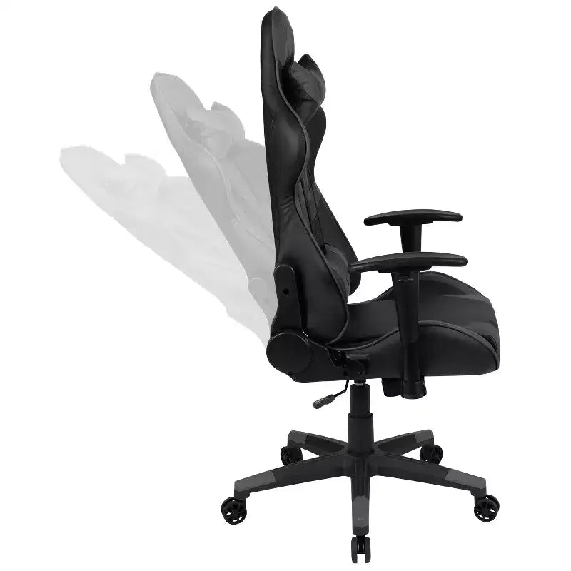 Flash Furniture Gaming Desk and Reclining Gaming Chair Set with Cup Holder and Headphone Hook