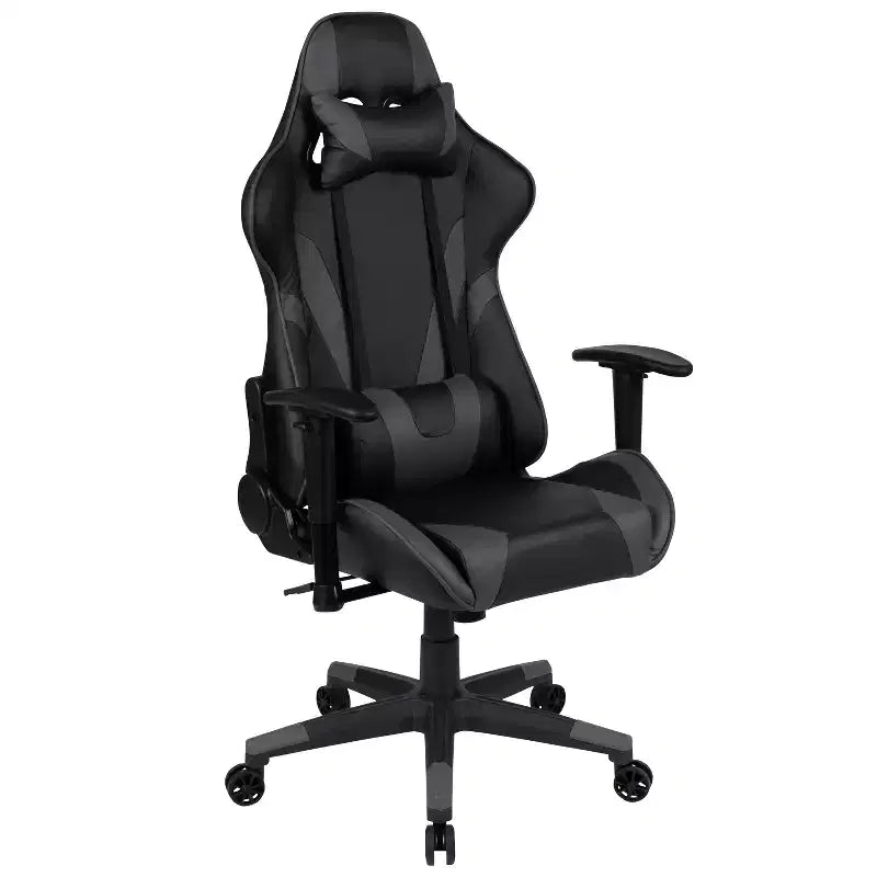 Flash Furniture Gaming Desk and Reclining Gaming Chair Set with Cup Holder and Headphone Hook