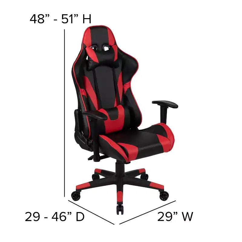 Flash Furniture Gaming Desk and Reclining Gaming Chair Set with Cup Holder and Headphone Hook