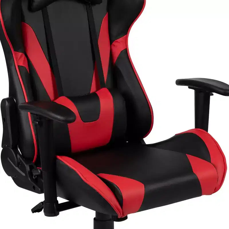 Flash Furniture Gaming Desk and Reclining Gaming Chair Set with Cup Holder and Headphone Hook