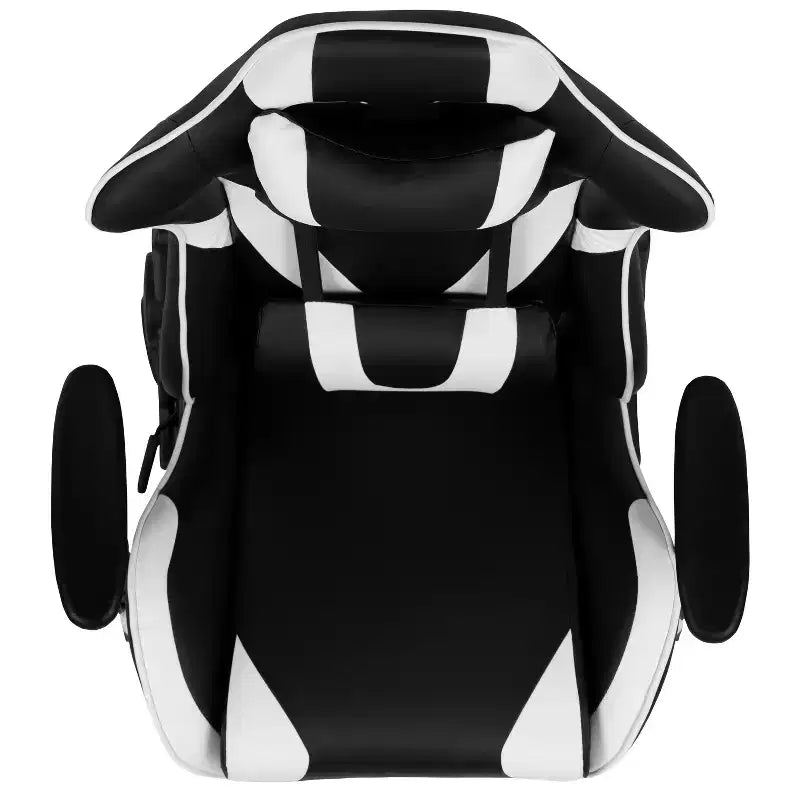Flash Furniture X30 Gaming Chair Racing Office Ergonomic Computer Chair with Fully Reclining Back and Slide-Out Footrest in Red LeatherSoft