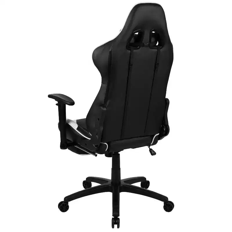Flash Furniture X30 Gaming Chair Racing Office Ergonomic Computer Chair with Fully Reclining Back and Slide-Out Footrest in Red LeatherSoft