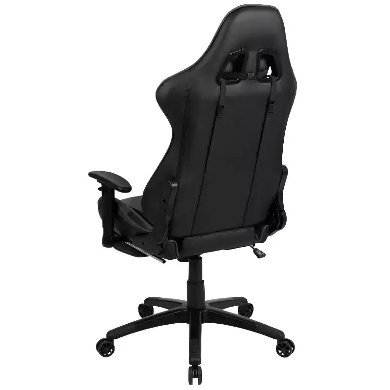 Flash Furniture X30 Gaming Chair Racing Office Ergonomic Computer Chair with Fully Reclining Back and Slide-Out Footrest in Red LeatherSoft