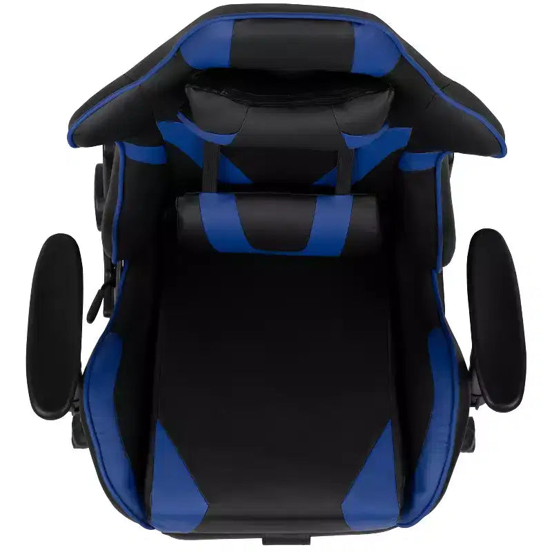 Flash Furniture X30 Gaming Chair Racing Office Ergonomic Computer Chair with Fully Reclining Back and Slide-Out Footrest in Red LeatherSoft